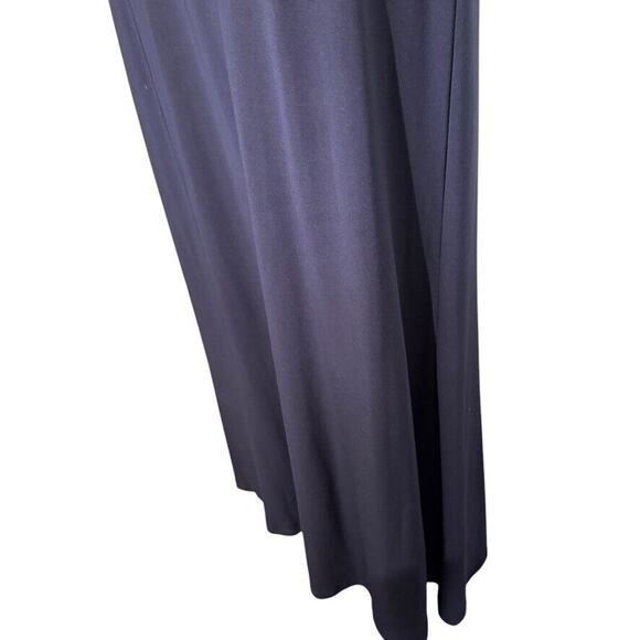 Cachet Womens Formal Beaded Illusion Neck USA Made Y2K Navy Dress Long sz 4 - Picture 8 of 15